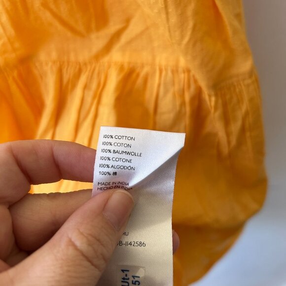 Urban Outfitters Trapeze Dress Womens Small Orange Strappy Side Zip V-neck - Picture 6 of 9